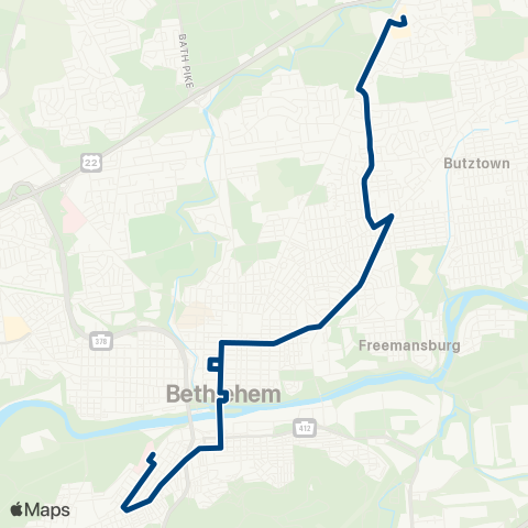 LANta Fountain Hill - East Hills map