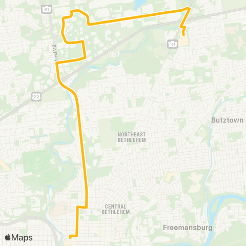 LANta Center St. Bethlehem map
