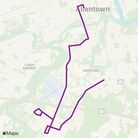 LANta South Mountain MS - Lehigh St. map
