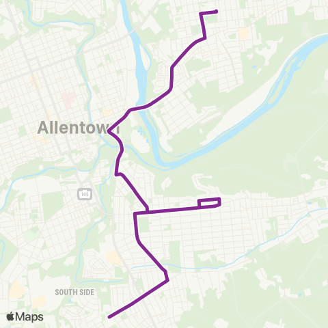 LANta Dieruff HS - Emmaus Ave map