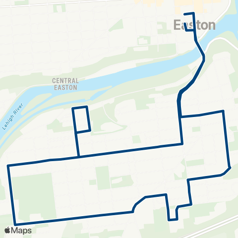 LANta South Easton Circulator map