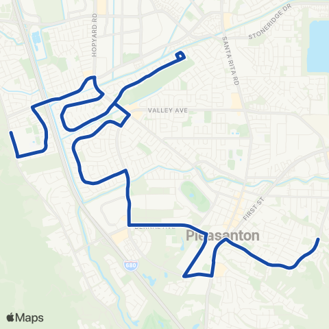 Wheels Del Prado Park map