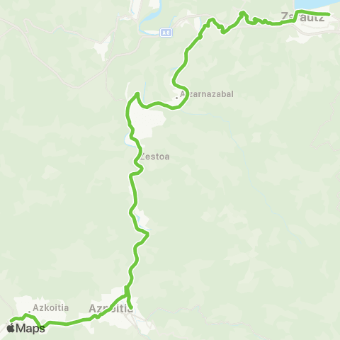 Lurraldebus Azkoitia↔Azpeitia↔Zestoa↔Aizarnazabal↔Zarautz map