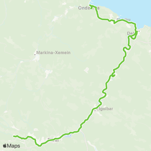 Lurraldebus Malla↔Ermu↔Eib↔Elgo↔Menda↔Deba↔Mutri↔Ondarroa map
