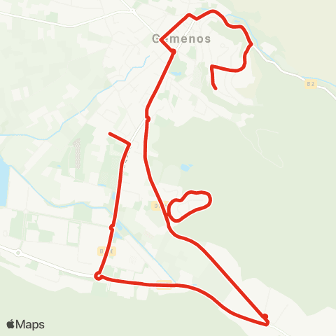 Les Bus des Cigales Saint Clair Aquagem map