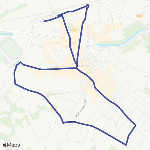 Les Lignes de l'Agglo AUBALINE map