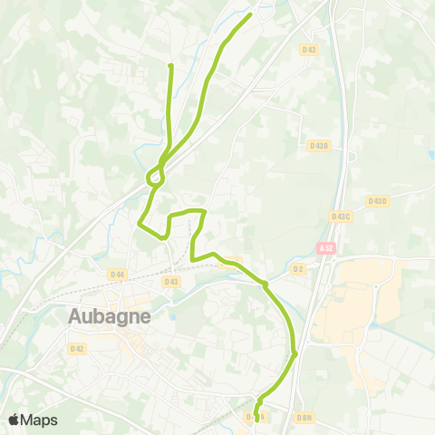 Les Lignes de l'Agglo Cigardonne - Solans - Collège Lakanal map