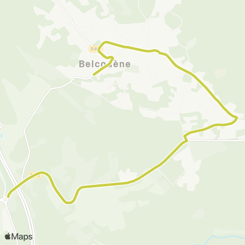 Les Lignes de l'Agglo Navette Belcodène - Echangeur map