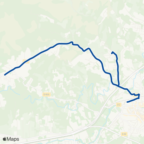 Les Lignes de l'Agglo La Louve - Gare d'Aubagne map