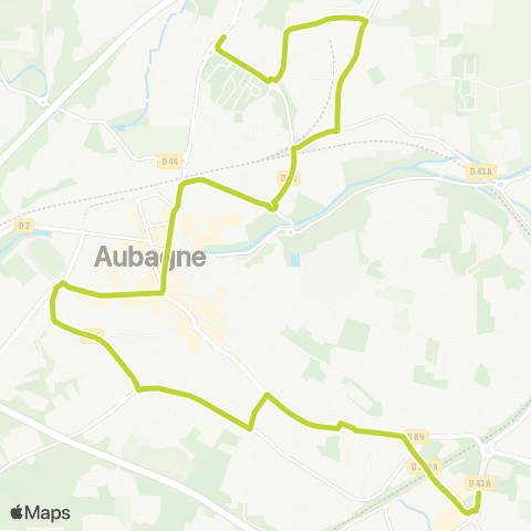 Les Lignes de l'Agglo Pin vert - Centre ville - Les Passons map