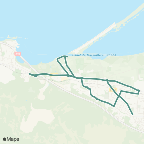 Les Bus de la Côte Bleue Ecole Primaire La Mède M.Mauron map