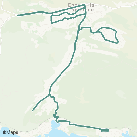 Les Bus de la Côte Bleue Ensuès la Redonne map