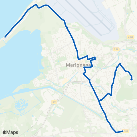 Les Bus de l'Étang Le Jaï - Brassens / Genevoix - St Louis / Ste Marie map