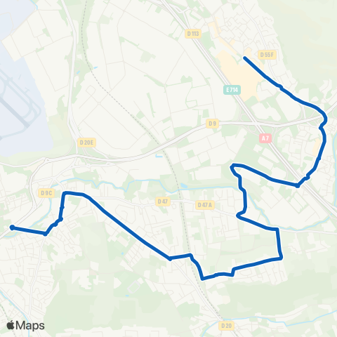 Les Bus de l'Étang Gd Vitrolles - Collège J. Prévert map