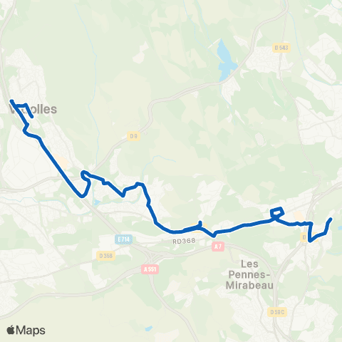 Les Bus de l'Étang - Lignes scolaires Le Relais - Pierre Plantée map