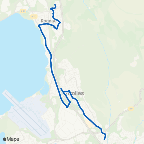 Les Bus de l'Étang - Lignes scolaires Les Frégates - J. Monnet map