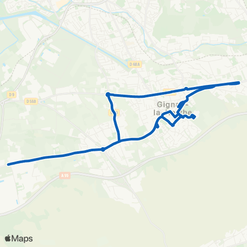 Les Bus de l'Étang - Lignes scolaires Gignac la Nerthe map