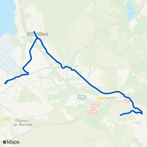 Les Bus de l'Étang - Lignes scolaires Vitrolles - Erea Louis Aragon map