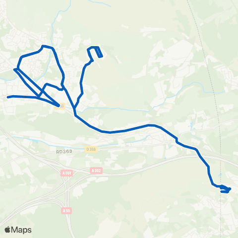 Les Bus de l'Étang - Lignes scolaires Les Pallières - Monod map