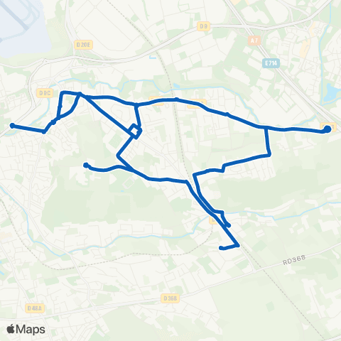 Les Bus de l'Étang - Lignes scolaires Carbonel - Jean Cocteau map