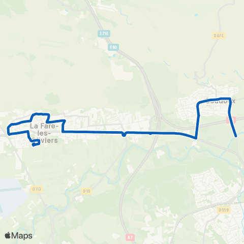 Les Bus de l'Étang - Lignes scolaires Coudoux - la Fare map