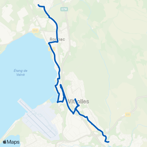 Les Bus de l'Étang - Lignes scolaires Coll. Claudel - les Cèdres map