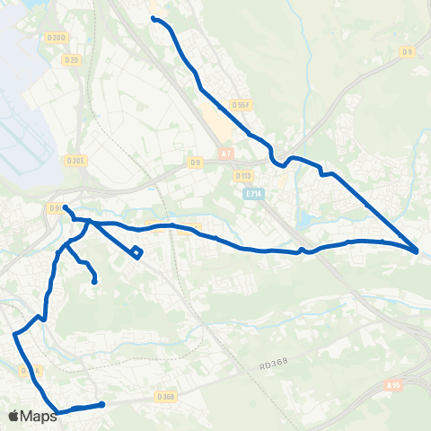 Les Bus de l'Étang - Lignes scolaires Vitrolles - les Pennes - St Victoret - Gignac map