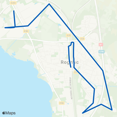Les Bus de l'Étang - Lignes scolaires TAD 2 map