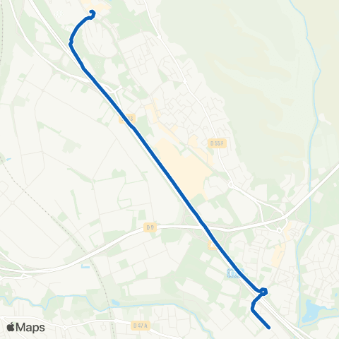 Les Bus de l'Étang - Lignes scolaires TAD 7 map
