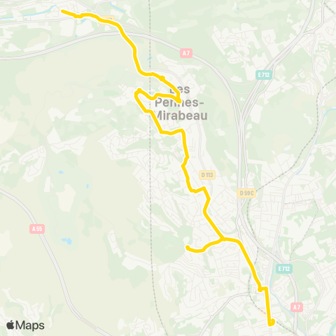 Les Bus de l'Étang Avenue Gal Leclerc - Gare St Antoine map