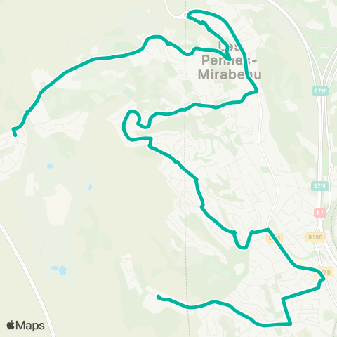 Les Bus de l'Étang Tante Rose - Jas de Rhodes map