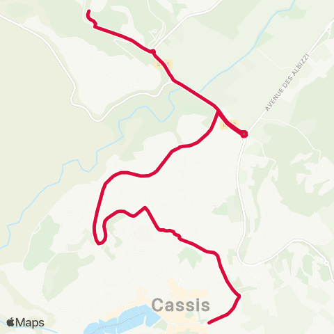 Les Bus de la Marcouline Parking des Gorguettes - Casino map