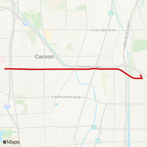 Long Beach Transit 223rd St / Wardlow Rd map