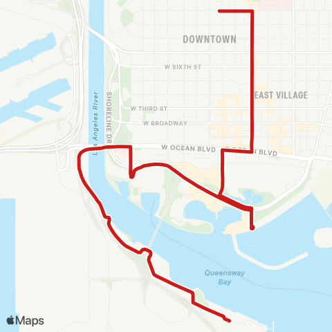 Long Beach Transit Passport map