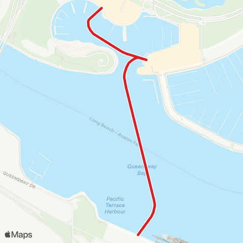 LBT Water Taxis Aquabus map