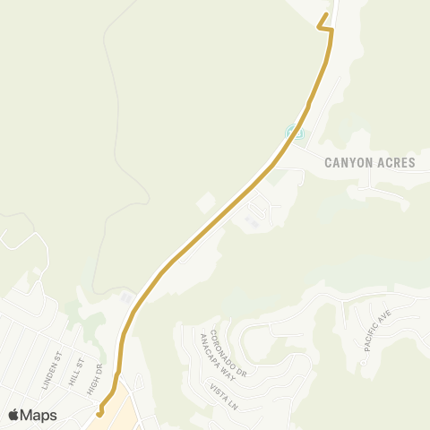 Laguna Beach Canyon map