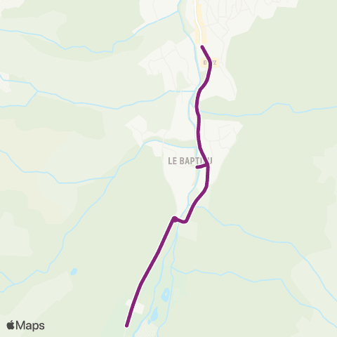 Navette Les Contamines-Montjoie Calèches map