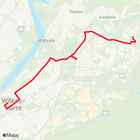 LCTA Miners Mills - Hudson map