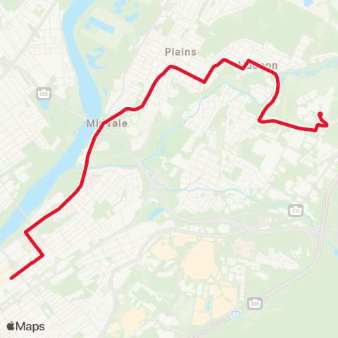 LCTA Hudson - Mohegan Pa map