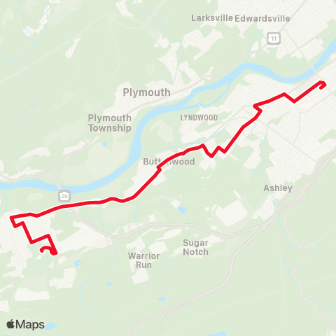 LCTA Nanticoke,Lccc map