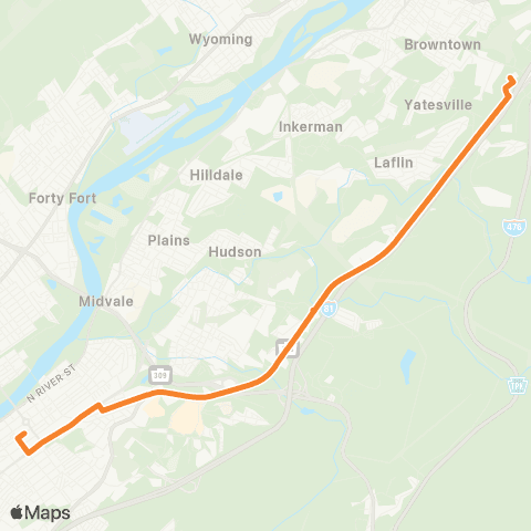 LCTA Geisinger Healthplex map