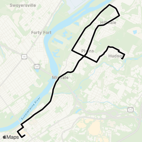 Tripper Service Helper Busses map