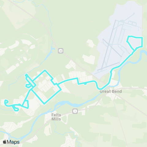 Lewis County Transit South Post / Airfield map