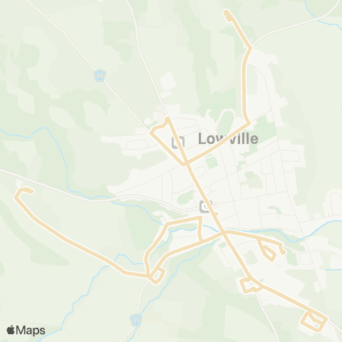 Lewis County Transit Lowville Village Routes map