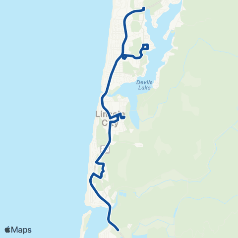 Lincoln County Transit Lincoln City Loop map