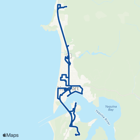 Lincoln County Transit Newport City Loop map