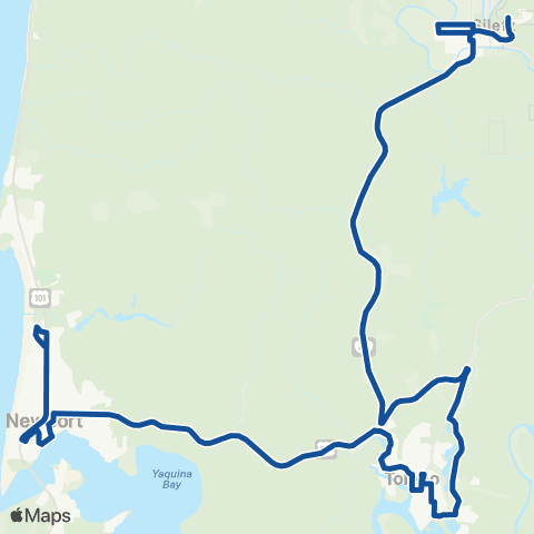 Lincoln County Transit East County map