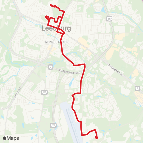Loudoun County Transit Rust_Library / Ida_Lee / County_Complex map