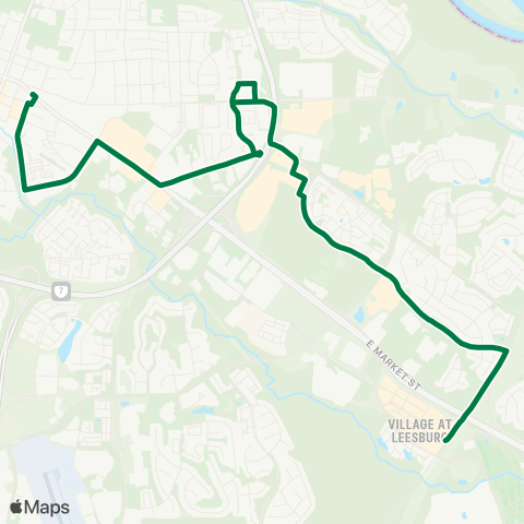 Loudoun County Transit Village at Leesburg / Wegmans map