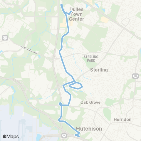 Loudoun County Transit Atlantic Connector - Innovation Station map